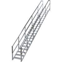 SmartStairs™ 17-21 Steps Modular Construction Stair System, 157-1/2" H x MP922 | Brunswick Fyr & Safety