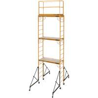 Complete 18' Drywall  Baker Scaffold Tower Set, 122" D x 236" H Brunswick Fyr & Safety