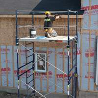 Complete Scaffold Tower with Casters, 69-1/2" D x 178" H Brunswick Fyr & Safety