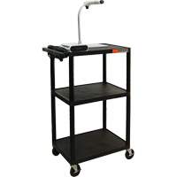 Chariot utilitaire &eacute;lectrique, 3 tiers, 24" x 42" x 18", Capacit&eacute; 300 lb Brunswick Fyr & Safety