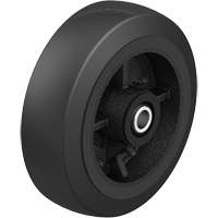 Roue en caoutchouc noir sur noyau en fonte noir, 12" (304,8 mm) dia. x 2-1/2" (64 mm) la, Capacit&eacute; de 396,8 lb (180 kg) Brunswick Fyr & Safety