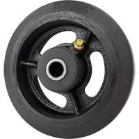 Roue en caoutchouc moul&eacute;, 5'' (127 mm) dia. x 1-1/2" (38 mm) la, Capacit&eacute; de 400 lb (181 kg) Brunswick Fyr & Safety