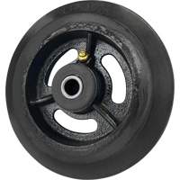 Roue en caoutchouc moul&eacute;, 6'' (152 mm) dia. x 1-1/2" (38 mm) la, Capacit&eacute; de 450 lb (204 kg) Brunswick Fyr & Safety