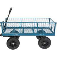 Wagon avec c&ocirc;t&eacute;s rabattables, 24" la x 48" la x Capacit&eacute; 800 lb Brunswick Fyr & Safety