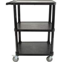 Chariot utilitaire avec tablette plate, 3 tiers, 18-1/8" x 37-3/8" x 27-3/4", Capacit&eacute; 330 lb Brunswick Fyr & Safety
