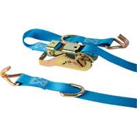 Ratchet Strap, J-Hook, 1" W x 16' L, 835 lbs. (379 kg) WLL Brunswick Fyr & Safety