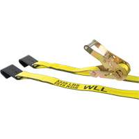 Winch Strap, Flat Hook, 30' W x 2" L, 3335 lbs. (1512 kg) Working Load Limit Brunswick Fyr & Safety