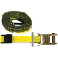 Winch Strap, Flat Hook, 30' W x 2" L, 3335 lbs. (1512 kg) Working Load Limit Brunswick Fyr & Safety