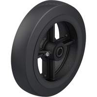 Roue en caoutchouc noir sur noyau en fonte Brunswick Fyr & Safety