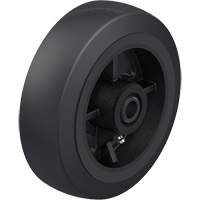 Roue en caoutchouc noir sur noyau en fonte Brunswick Fyr & Safety