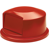 Round Brute&reg; Tops, Dome Lid, Plastic/Polyethylene, Fits Container Size: 24" Dia. Brunswick Fyr & Safety