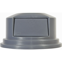 Round Brute&reg; Tops, Dome Lid, Plastic/Polyethylene, Fits Container Size: 26-1/2" Dia. Brunswick Fyr & Safety