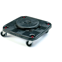 Socles roulants  Brute, carr&eacute;s, Poly&eacute;thyl&egrave;ne, Noir Brunswick Fyr & Safety