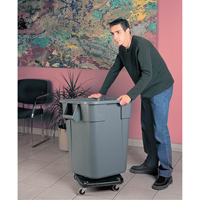 Socles roulants  Brute, carr&eacute;s, Poly&eacute;thyl&egrave;ne, Noir Brunswick Fyr & Safety