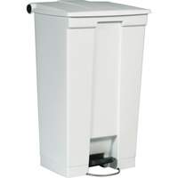 Flat Top Trash Can, Polyethylene, 23 US gal. Capacity Brunswick Fyr & Safety