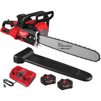 Fuel 20" Dual Battery Chainsaw Kit, Battery Powered, 5.8 HP Brunswick Fyr & Safety