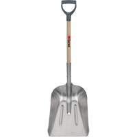 #8 Grain Scoop Shovel, Wood, Aluminum Blade, D-Grip Handle, 29" Length Brunswick Fyr & Safety