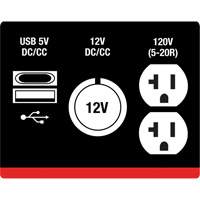 Inverter Generator, 2500 W Surge, 1800 W Rated, 4.2 L Tank Brunswick Fyr & Safety