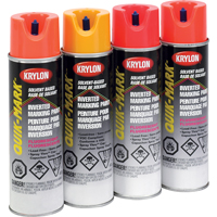 Industrial Quik-Mark Solvent-Based Inverted Marking Paint, 17 oz., Aerosol Can Brunswick Fyr & Safety