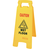 "Wet Floor" Safety Signs, English with Pictogram Brunswick Fyr & Safety