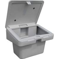 Salt Sand Container SOS, With Hasp, 30" x 24" x 24", 5.5 cu. Ft., Grey Brunswick Fyr & Safety
