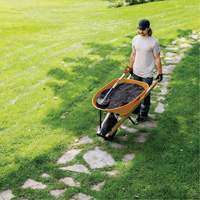 Pro Heavy-Duty Wheelbarrow, 6 cu. ft., Steel Tray Brunswick Fyr & Safety