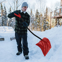 Yukon Snow Shovel, Polypropylene Blade, 18" Wide, Ergonomic D-Grip Handle Brunswick Fyr & Safety