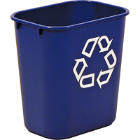 Recycling Container , Deskside, Plastic, 13-5/8 US Qt. NG274 | Brunswick Fyr & Safety