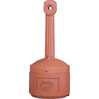 Smoker’s Cease-Fire<sup>®</sup> Cigarette Butt Receptacle, Free-Standing, Plastic, 4 US gal. Capacity, 38-1/2" Height NI587 | Brunswick Fyr & Safety