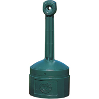 Smoker’s Cease-Fire<sup>®</sup> Cigarette Butt Receptacle, Free-Standing, Plastic, 4 US gal. Capacity, 38-1/2" Height NI695 | Brunswick Fyr & Safety