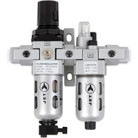 AFRLCM14 2-Piece Miniature Air Filter, Regulator & Lubricator, 1/4" NPT Brunswick Fyr & Safety
