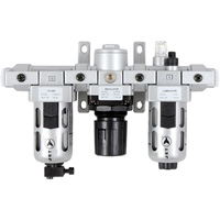 AFRLMI38 3-Piece Intermediate Air Filter, Regulator & Lubricator, 3/8" NPT Brunswick Fyr & Safety