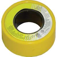 Ruban scellant pour filets au pas du gaz avec PTFE, 236" lo x 1/2" la, Jaune Brunswick Fyr & Safety