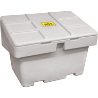 Salt Sand Container SOS™, With Hasp, 42" x 29" x 30", 11 cu. Ft., Grey ND703 | Brunswick Fyr & Safety