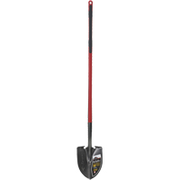Pro™ Round Point Shovel, Tempered Steel Blade, Fibreglass, Straight Handle NJ247 | Brunswick Fyr & Safety
