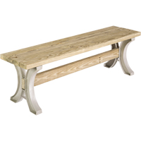 Basics&reg; Picnic Table Bench, Plastic, 96" L x 15" W x 17" H, Sand Brunswick Fyr & Safety