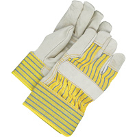 Fitters Gloves with Patch Palm, One Size, Grain Cowhide Palm, Fleece Inner Lining NJC465 | Brunswick Fyr & Safety