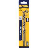 Heavy-Duty Jobber Drill Bit, High Speed Cobalt, 1/2", 6" L, 1-1/2" Flute, 135° Point Angle Brunswick Fyr & Safety