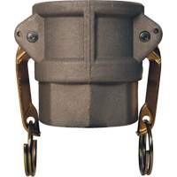 Coupleur &agrave; came et cannelure Global, Aluminium, Type D, 2", NPT femelle, 250 PSI Brunswick Fyr & Safety