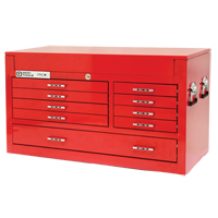 Coffre sup&eacute;rieur de s&eacute;rie PRO+, 42" la, 9 tiroirs, Rouge Brunswick Fyr & Safety