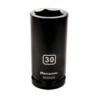 Metric Socket, Impact, 33 mm, 3/4" Drive, 6 Points, Deep Brunswick Fyr & Safety
