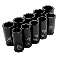SAE Socket Set, 10 Pcs, Impact, 3/4" Drive Size, Deep Brunswick Fyr & Safety