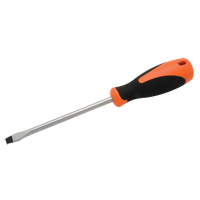 Slotted Screwdriver, 5/16" Tip, Round, 10-5/8" L, Cushion Grip Handle Brunswick Fyr & Safety