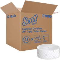 Scott<sup>®</sup> Essential Toilet Paper, Jumbo/Coreless Roll, 2 Ply, 1150' Length, White NJJ008 | Brunswick Fyr & Safety