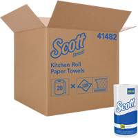 Scott&reg; Kitchen Roll Towels, 1 Ply, 128 Sheets/Roll, 11" W, 8.78" L Brunswick Fyr & Safety
