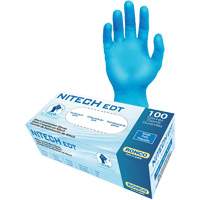 EDT&reg; Examination Gloves, Small, Nitech&reg;, 5-mil, Powder-Free, Blue, Class 2 Brunswick Fyr & Safety