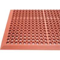 Competitor Series Mats, Slotted, 3' x 5' x 7/8", Orange, Natural Rubber Brunswick Fyr & Safety