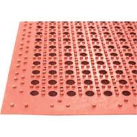 Competitor Series Mats, Slotted, 3' x 5' x 7/8", Orange, Natural Rubber Brunswick Fyr & Safety