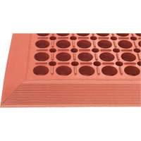 Competitor Series Mats, Slotted, 3' x 5' x 7/8", Orange, Natural Rubber Brunswick Fyr & Safety