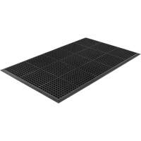 Competitor Series Mats, Slotted, 3' x 5' x 7/8", Black, Natural Rubber Brunswick Fyr & Safety